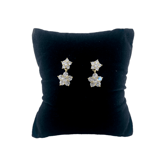 BRINCO FLOR PEND ZIRCÔNIA